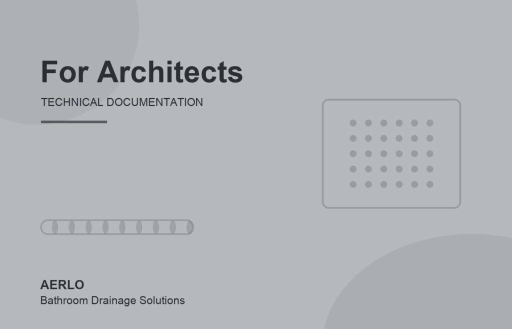 Technical drainage documentation for architects and designers