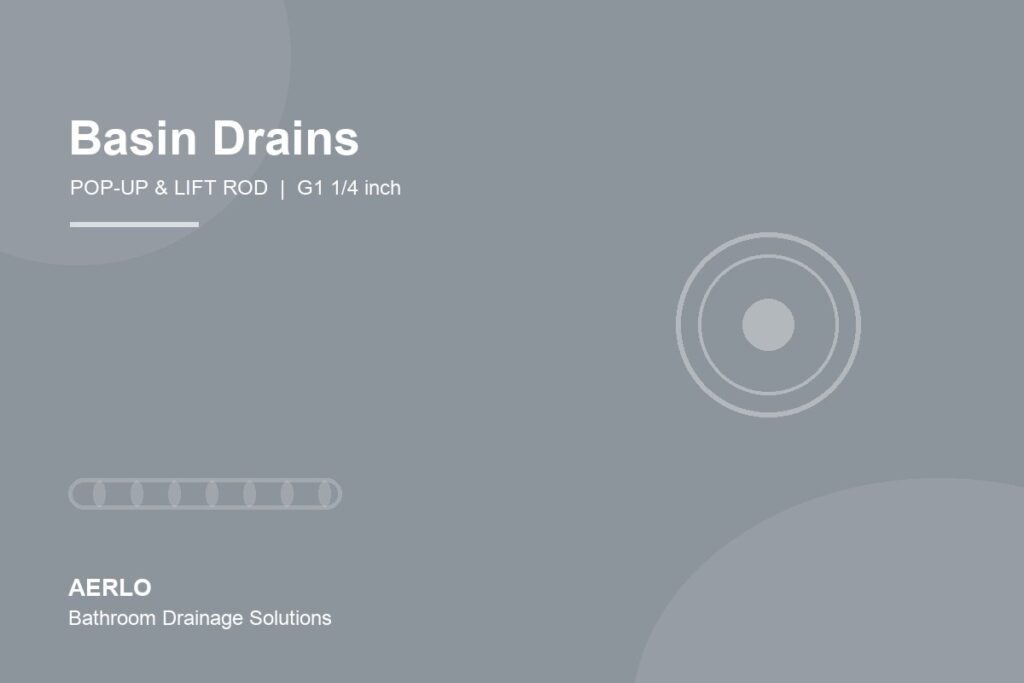 Basin drains and basin waste fittings G1 1/4 inch