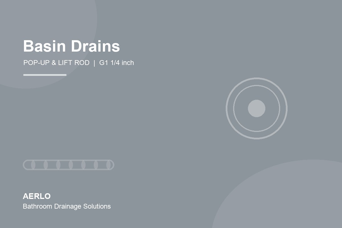 Basin drains and basin waste fittings G1 1/4 inch