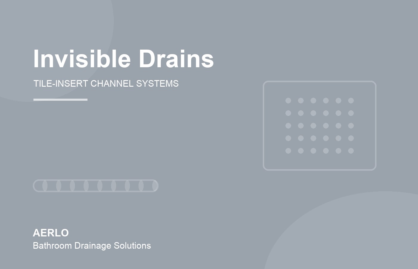 Invisible tile-insert shower drain