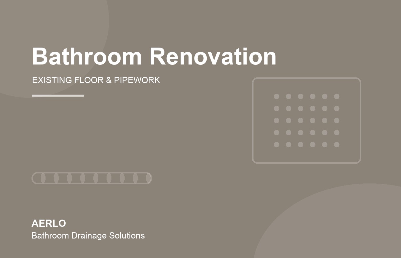 Shower drain solutions for bathroom renovation projects