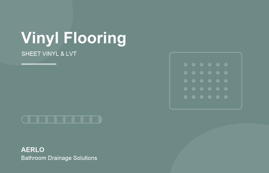 Shower drain for vinyl and LVT flooring