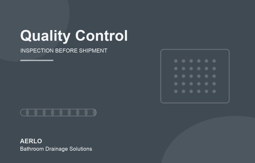 AERLO pre-shipment quality control and inspection process